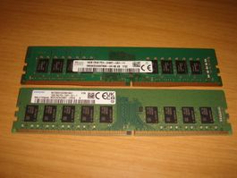 1 stück 16gb ddr4 2400 RAM für Computer. Getestet