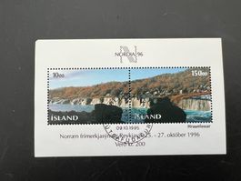 Island 1995  Block Hraunfossar  ET-o  (A1051)