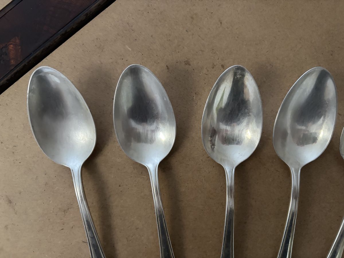 Cucchiai: 6 Löffel versilbert (90er( gebrauchter Zustand – Usato da Meierskappel venduto da Hala03 8
