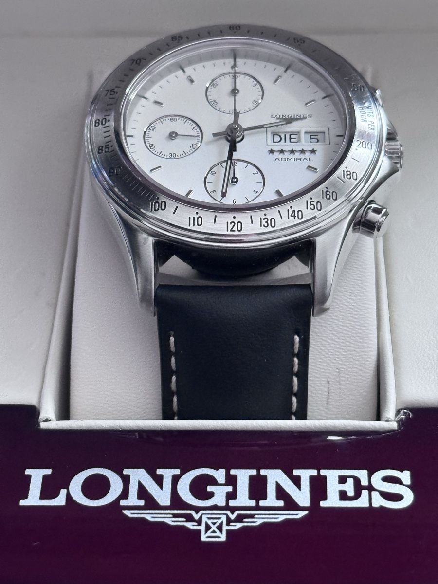 Longines Orologi: Longines Admiral Chronograph Automatik – Usato da Schaffhausen venduto da oliversittel