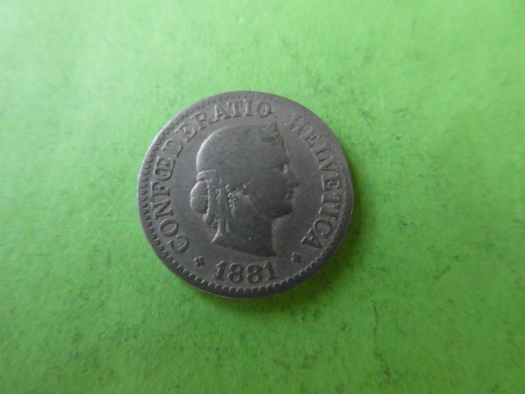 Tutti le monete: Schweiz 1881, 10 Rappen – Usato da Hinterforst venduto da Rohusri