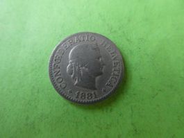 Schweiz 1881, 10 Rappen