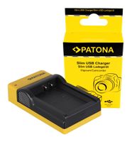 PATONA Slim Micro-USB Ladegerät für Canon LP-E10 EOS EOS1100