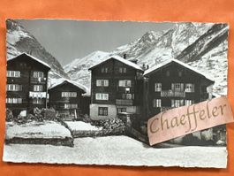 Ansichtskarte Walliser Häuser im alten Zermatt 