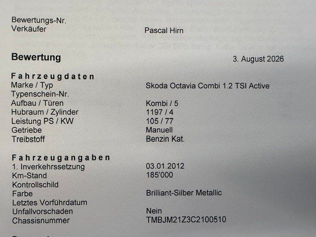 Skoda Automobili: Skoda Octavia 1.2 TSI Active – Usato da Oberriet SG venduto da jeepv8 8