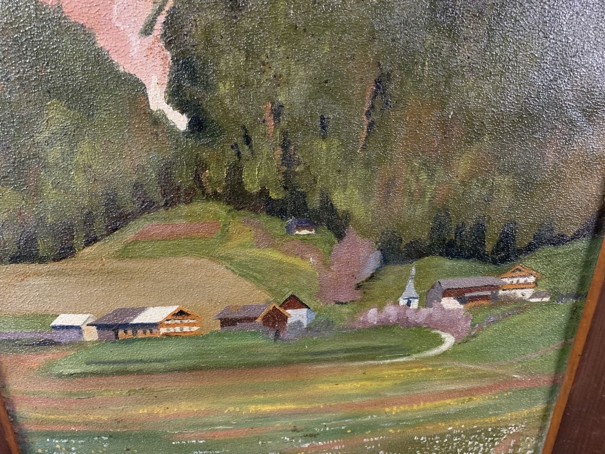 Dipinti: Alb. Siegenthaler? Gemälde ca 1875 – Usato da Wolfhalden venduto da SecondAntique 3