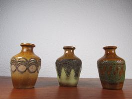 Vintage Studio Keramikvasen VEB Haldensleben 70er Nr. 3069