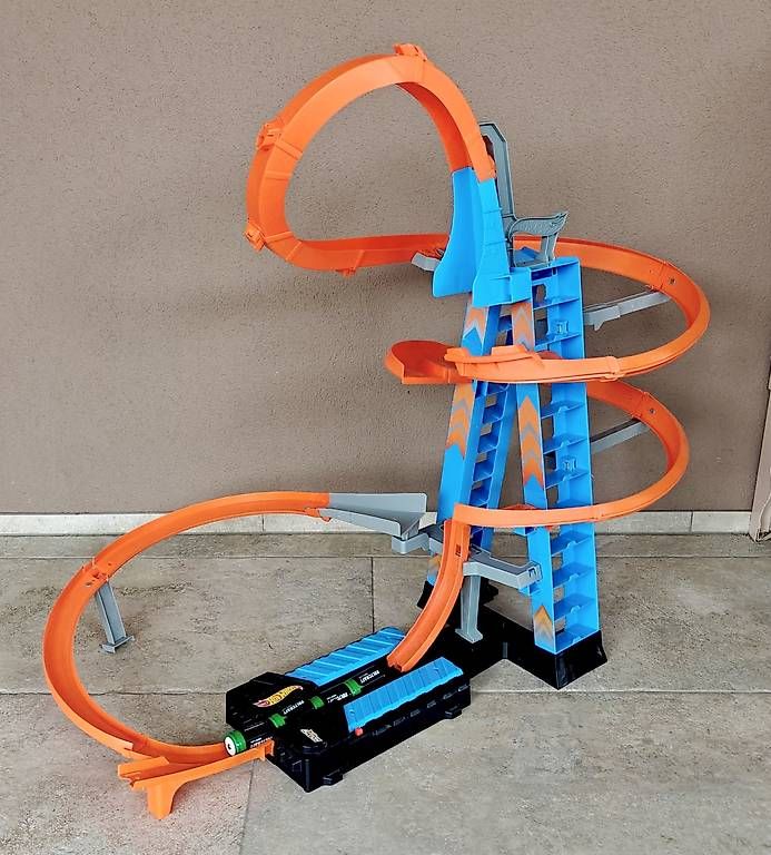 Hot Wheels Giocattoli: Hot Wheels Sky Crash Tower Rennbahn – Usato da Pfaffnau venduto da Rumpelstilzchen2 2