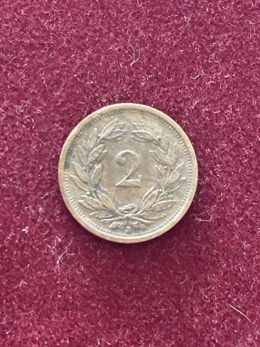 Tutti le monete: 2 Rappen 1934 B Schweiz – Usato da Basel venduto da Design-und-Allerlei 1