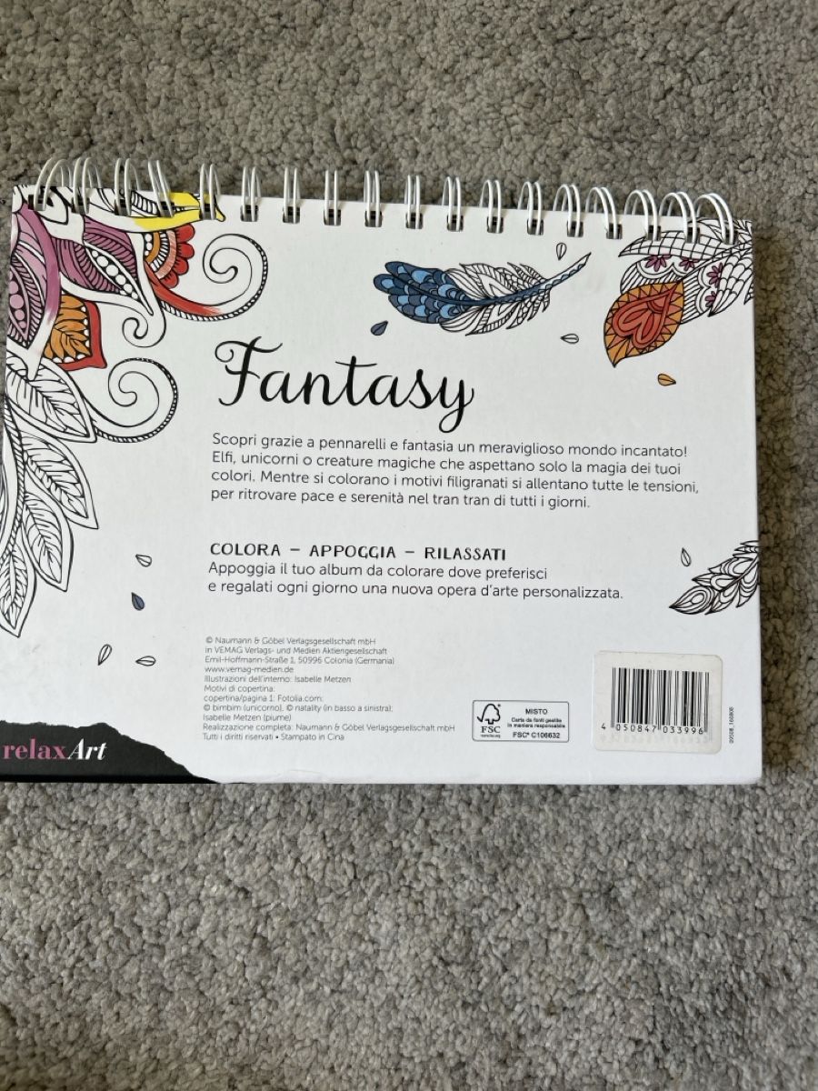 Libri: Fantasy Colouring Book for Adults - Relax and Create! – Nuovo (secondo la descrizione) da Herrliberg venduto da S.Renner 1