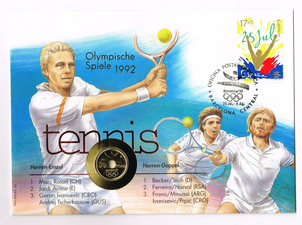 Tennis_Olympische Spiele_1992_ohne Beschreibung Kaufen auf Ricardo