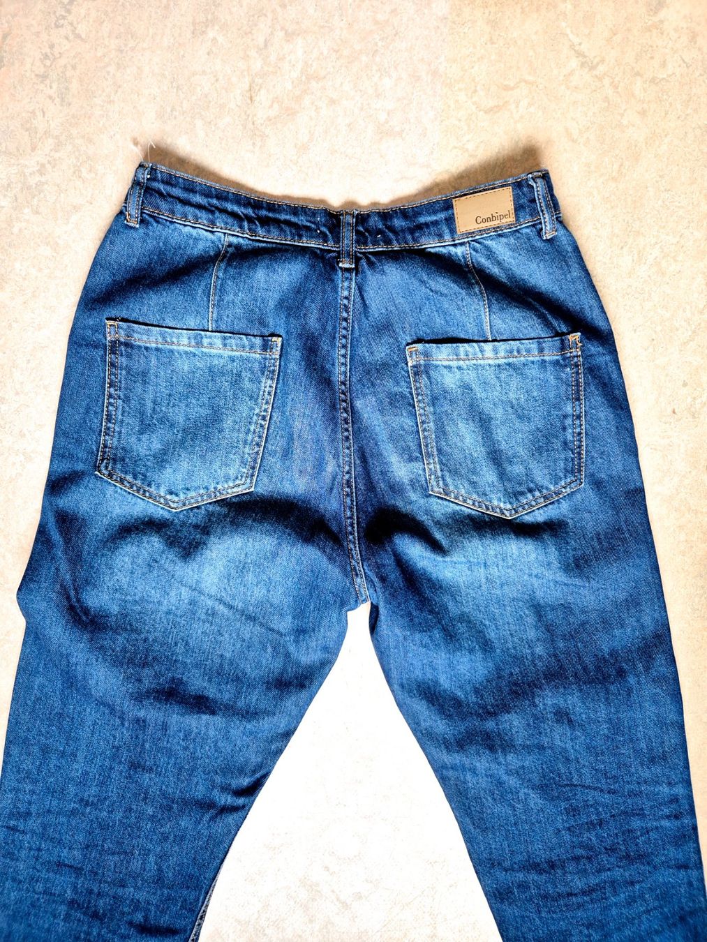 Jeans: JEANS CONBIPEL 40 L KAROTTENJEANS TOP ZU BLUSE TUNIKA – Usato da Elsau venduto da the-colorful-side 3