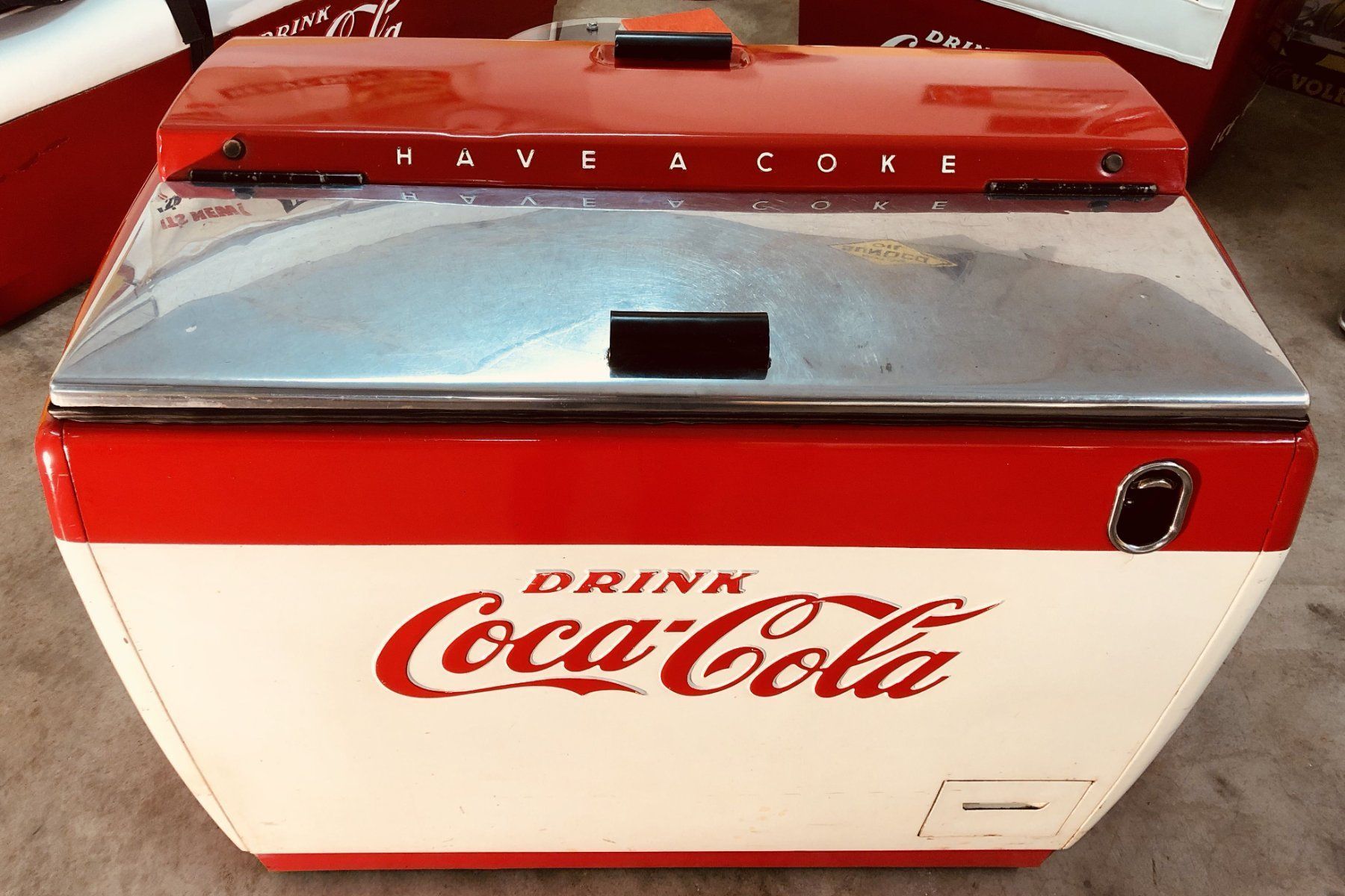 Coca-Cola Frigoriferi & Refrigeratori: Coca Cola Kühltruhe USA 1950 – Difettoso da Muttenz venduto da topi68 9