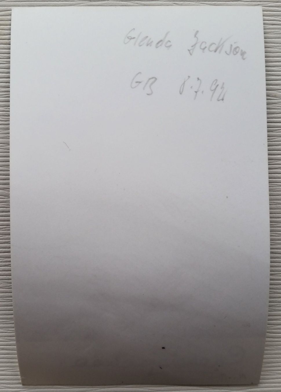 Autografi: Glenda Jackson, signiertes Original-Autogramm, 1992 – Usato da Oberriet SG venduto da Manick 1