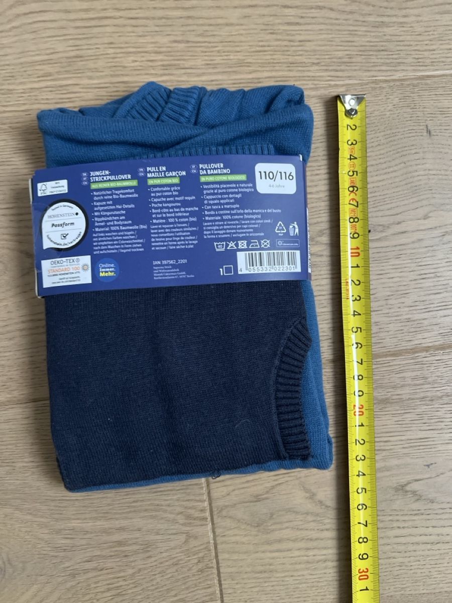 Maglioni & Felpe: Neu: Kapuzen Strickpullover Gr. 110/116 – Nuovo (secondo la descrizione) da Oensingen venduto da katepe 1