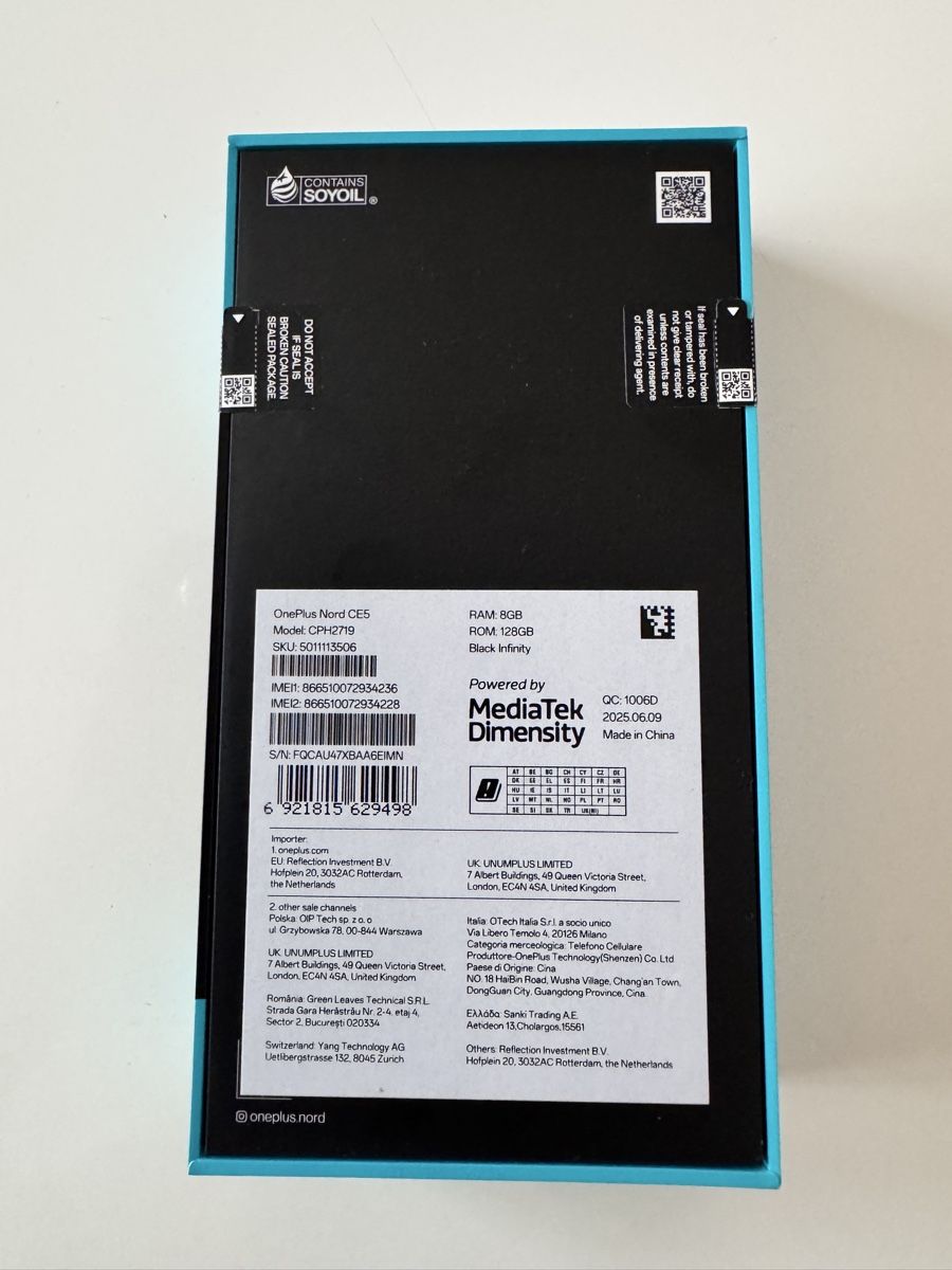 OnePlus Telefoni cellulari / Smartphones: OnePlus Nord CE5 128GB Black Infinity Neu – Nuovo e nell'imballaggio originale da Basel venduto da triniswiss68 1