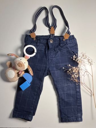 C&A Baby Boy Hose mit Hosenträger Gr 80 GEFüTTERT