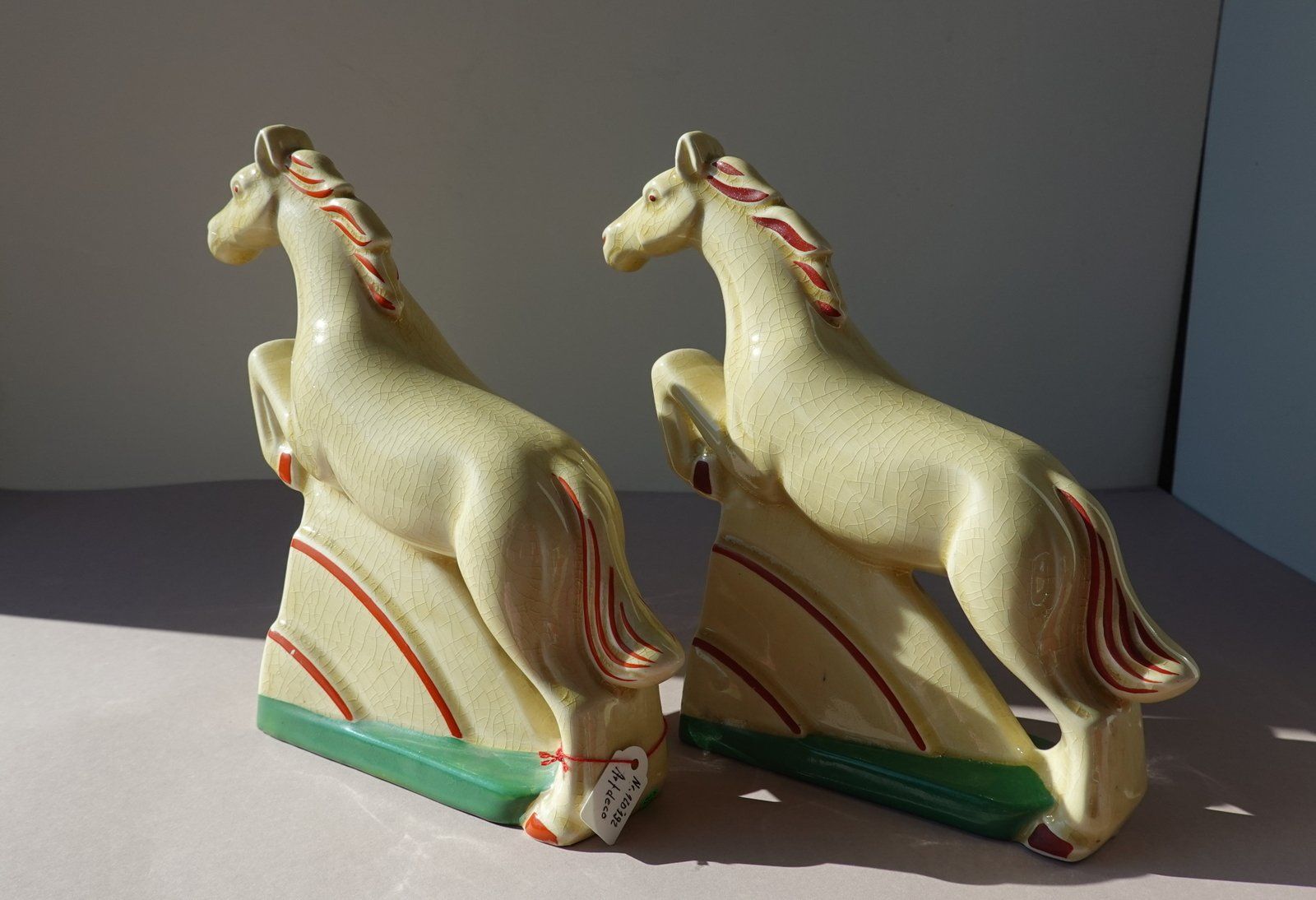 Sonstige Dekorationen & Accessoires: ART-DECO  BUCHSTÜTZEN - Springpferde – Gebraucht aus Brunnen von brocundfloh 2