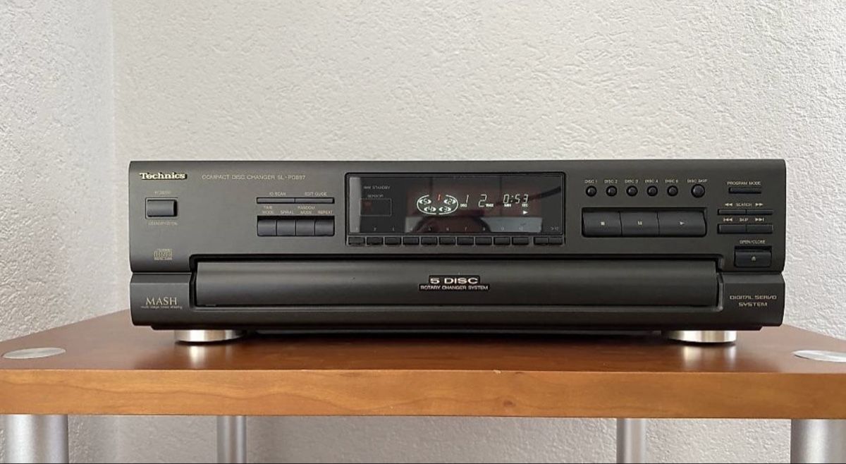 Technics Lettore multimediale & Streamer: Technics SL-PD887 MASH 5 Disc Rotary Changer System Compact – Usato da Trimbach venduto da ELITA-5