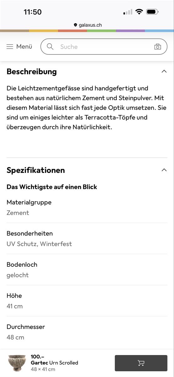 Blumentöpfe: Gartec Pflanzentopf – Gebraucht aus Weiach von Gismo049 4