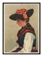 COSTUMES SUISSES - 1930 "Valais / Evolène"