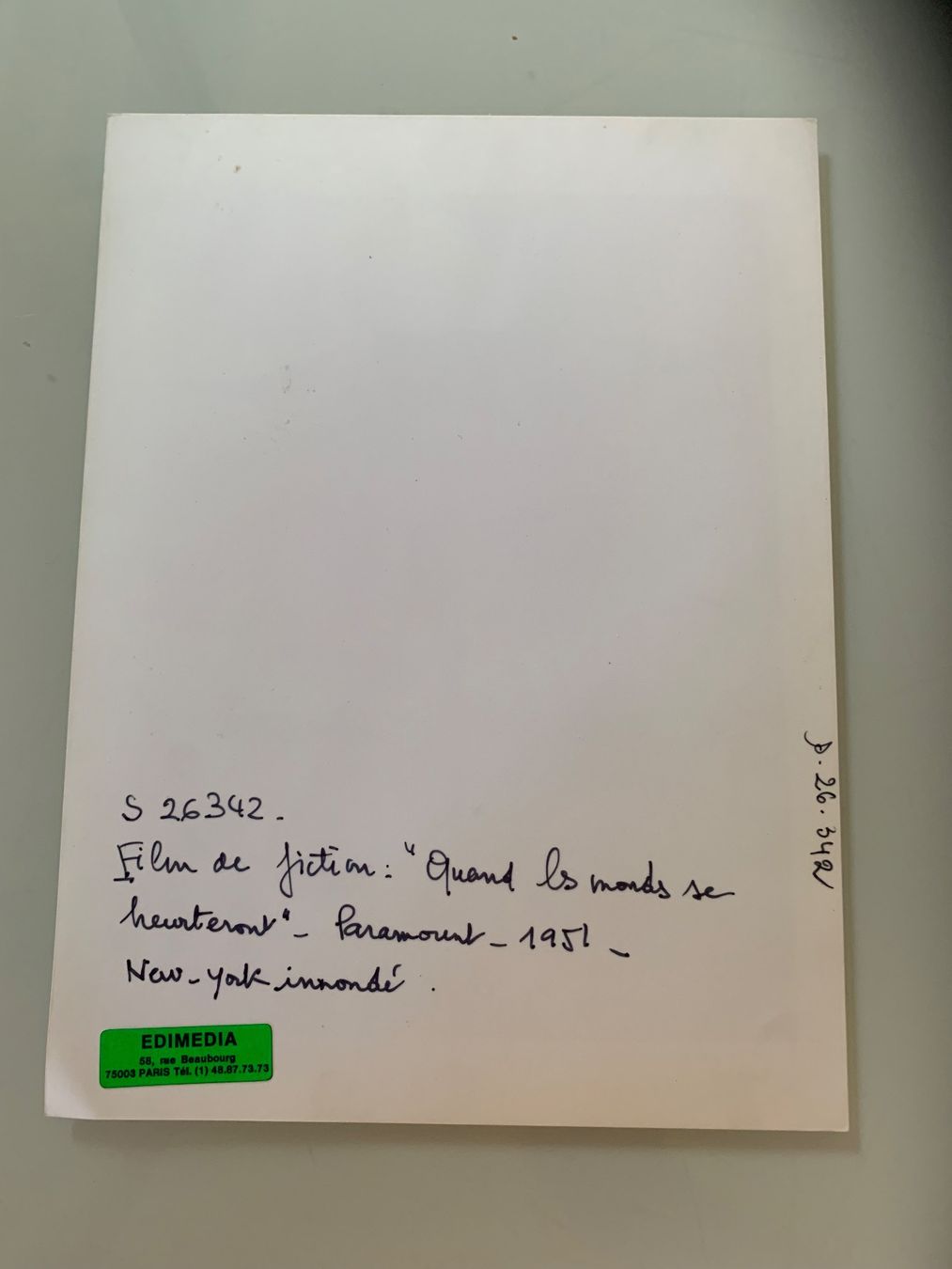 Foto & Immagini: Foto aus When Worlds Collide 1951 – Usato da Bern venduto da Artbrokerswitzerland 1