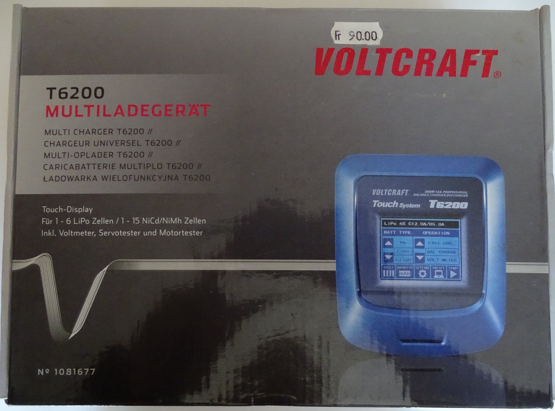 Voltcraft Batterie, Caricabatterie & Alimentatori: Ladegerät VOLTCRAFT T6200. – Nuovo (secondo la descrizione) da Melchnau venduto da Lhofer