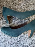 Tamaris Plateau Pumps Gr.38-38,5  Wildleder Velour Tracht