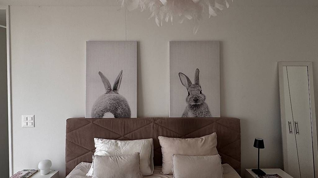 Posters & Illustrations: JUNIQE Leinwandbilder Hasen  2er Set – D'occasion à Uitikon Waldegg par eka_76f8 3