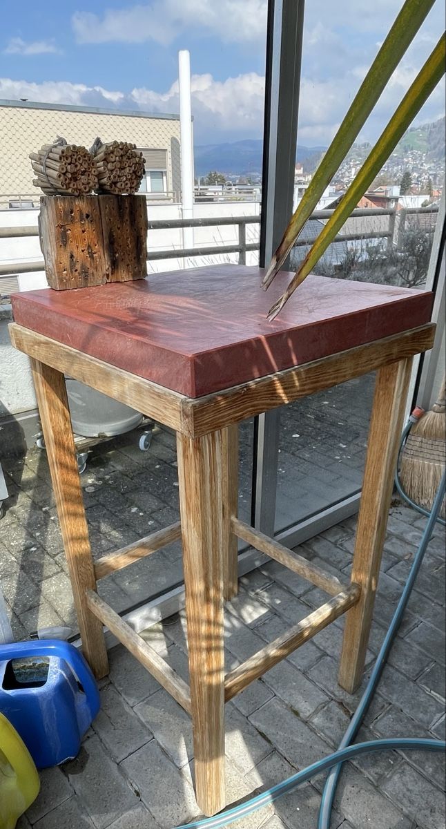 Cucine complete: Hackblock mit Polyethylenplatte – Usato da Steffisburg venduto da santra
