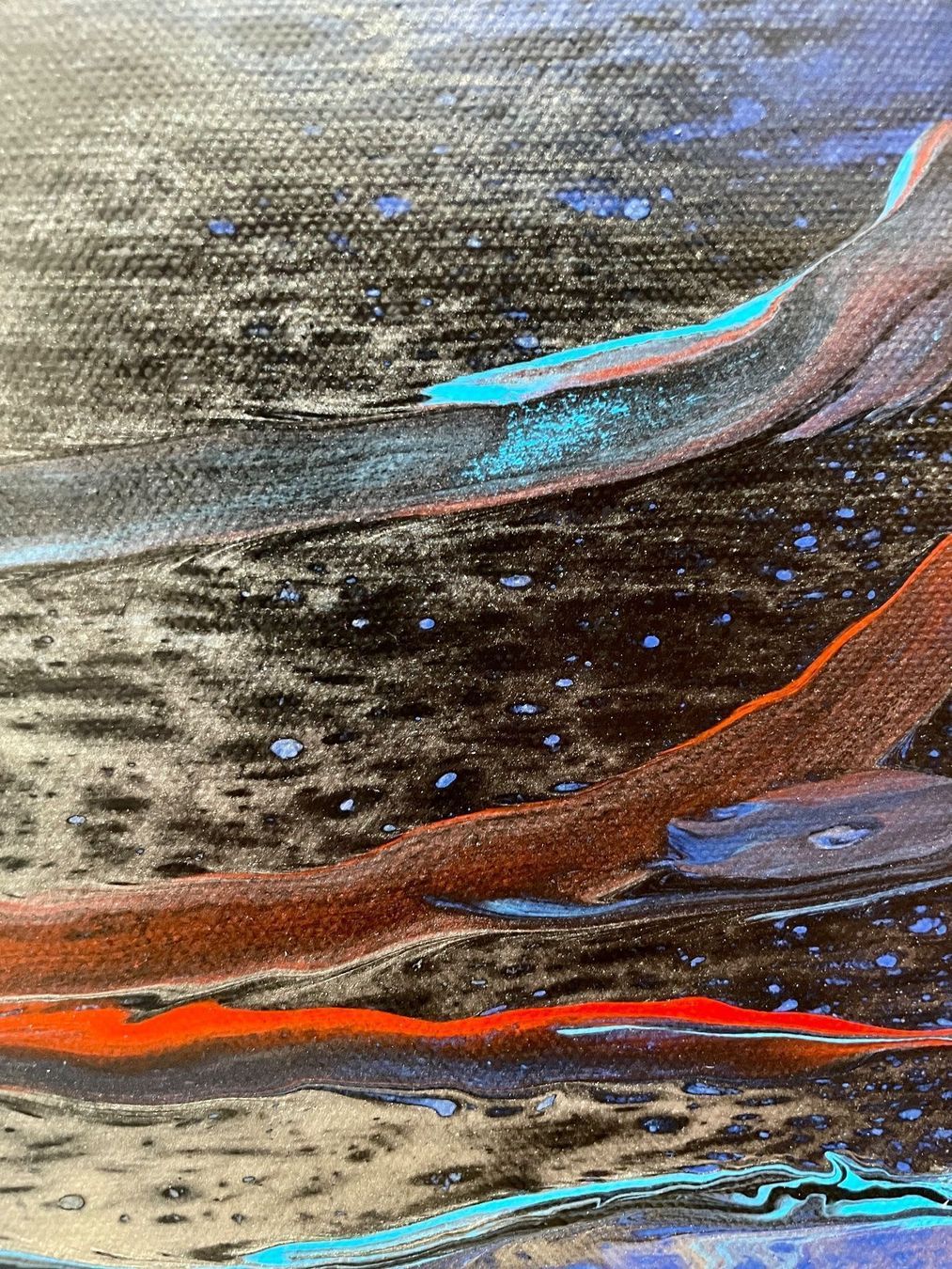 Dipinti: Acrylic Pouring Gemälde 30x80 Einzelstück – Nuovo (secondo la descrizione) da Hochdorf venduto da Jasminurschel 4