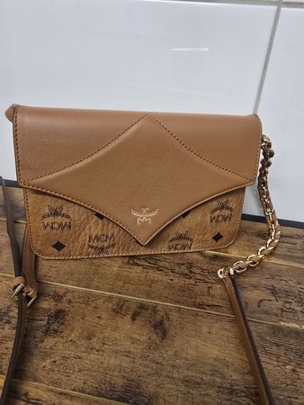 MCM Umhängetasche Leder braun Damen selten getragen