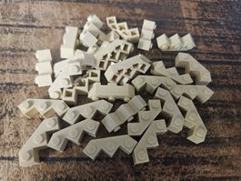 lego 2462 lot de 30 pièces Tan Brick, Modified Facet 3 x 3
