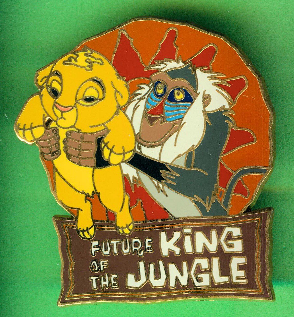 Disney Placchette & Badge: Disney   Lion King  SIMBA & RAFIKI – Usato da Winterthur venduto da Sammleroase