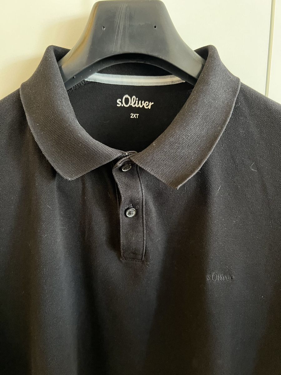 S.Oliver Magliette Polo: s.Oliver Poloshirt, Schwarz, Grösse 2XL – Usato da Chur venduto da ZATO 1