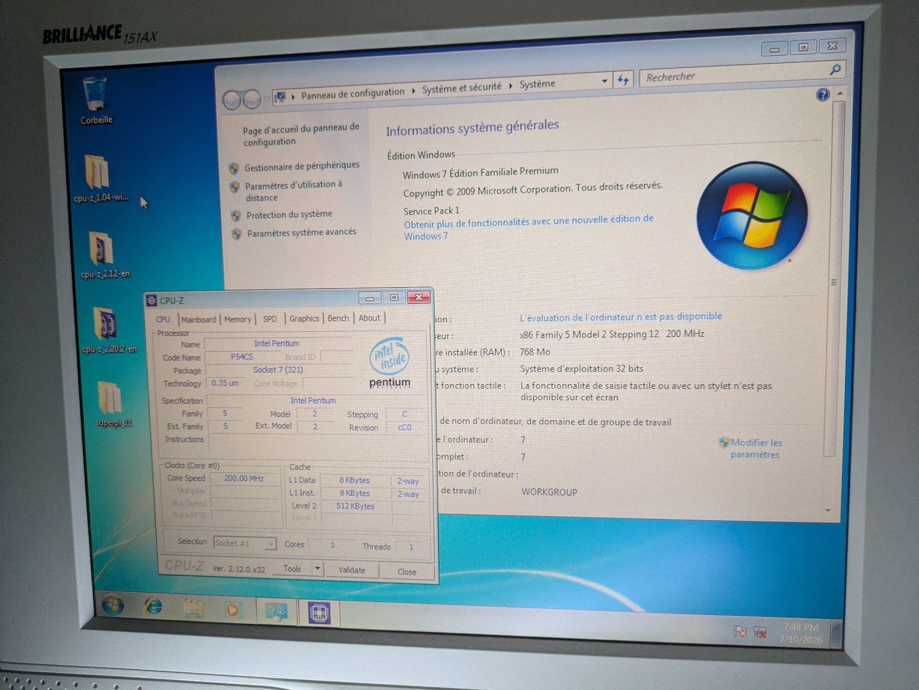 Intel Elektronikbauteile: Intel Pentium 200 SY045 Socket 5/7 – Gebraucht aus Châtelaine von Pttn 2