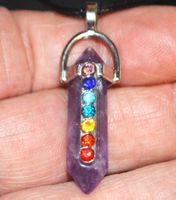 Halskette D-901 – Säule Amethyst 7 Chakra