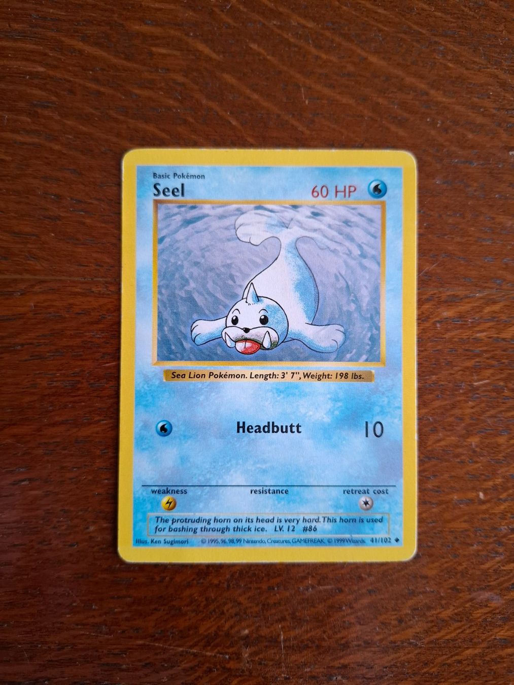 Pokémon Sammelbilder & Trading cards: Pokemon Seel Base Set Shadowless 41/102 – Gebraucht aus Giornico von ale_lc8k
