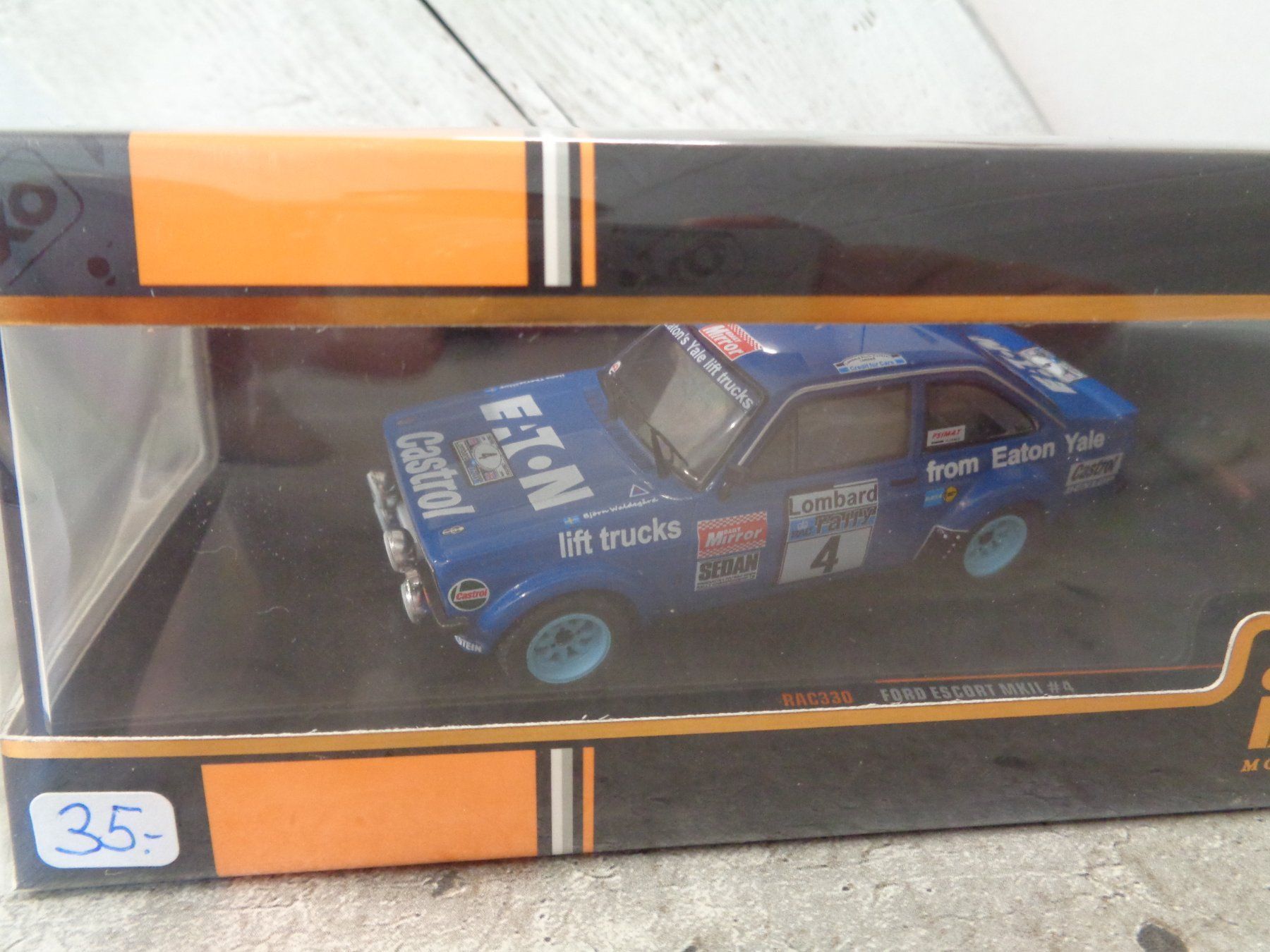 Ford Modellini d'auto: Ixo 1:43 Ford Escort MKII Rallye – Nuovo e nell'imballaggio originale da Reconvilier venduto da rallycar
