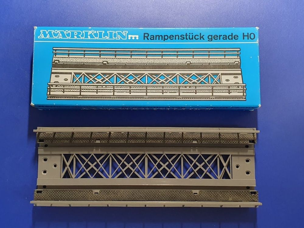 Märklin 7268 gerades Rampenstück M/K-Gleis 180 mm OVP (Gebraucht) in ...