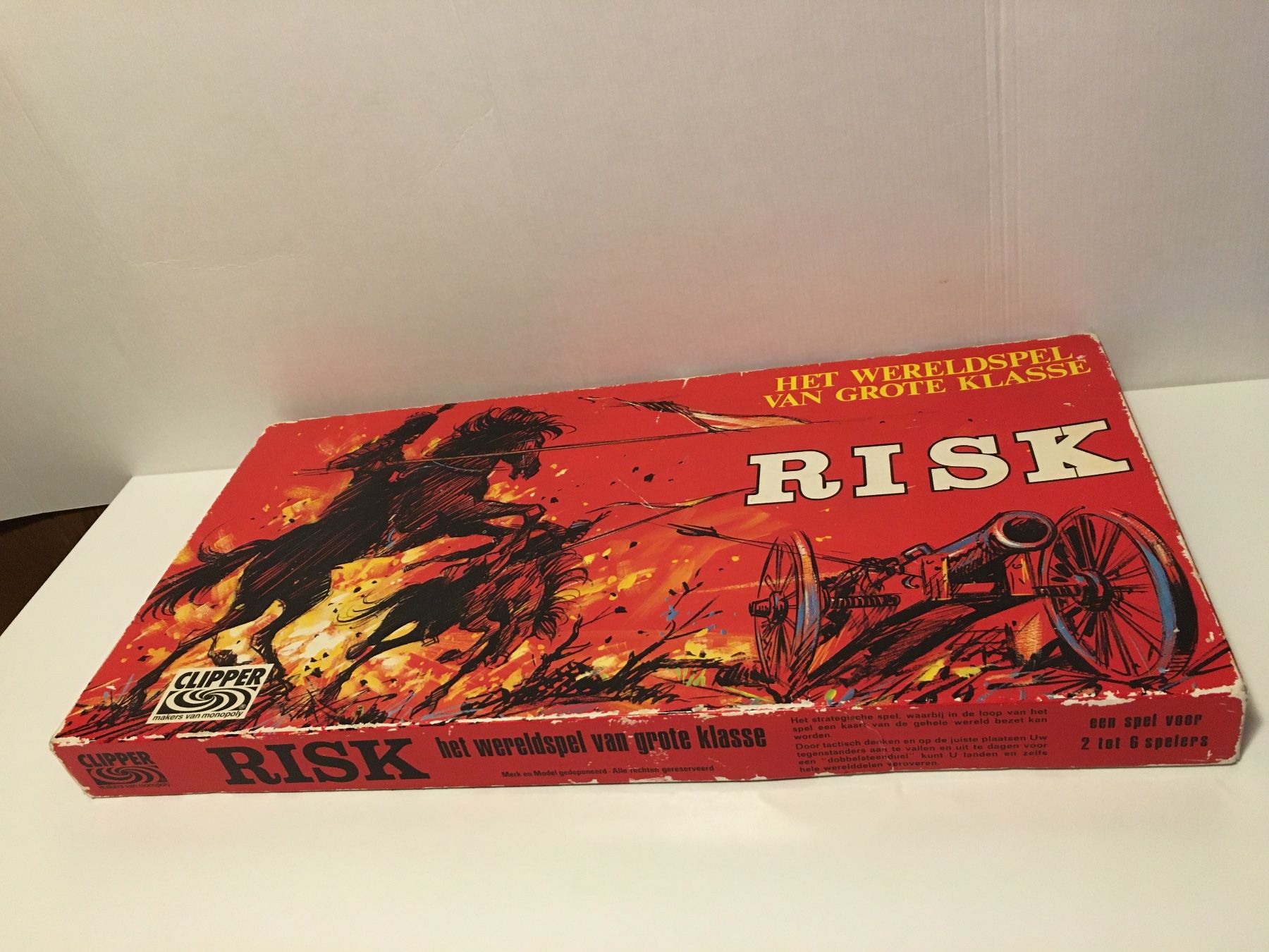 Parker Spiele: RISK - Spiel von Clipper - holländisch - mit DE-Anleitung – Gebraucht aus Andwil SG von Rainboli