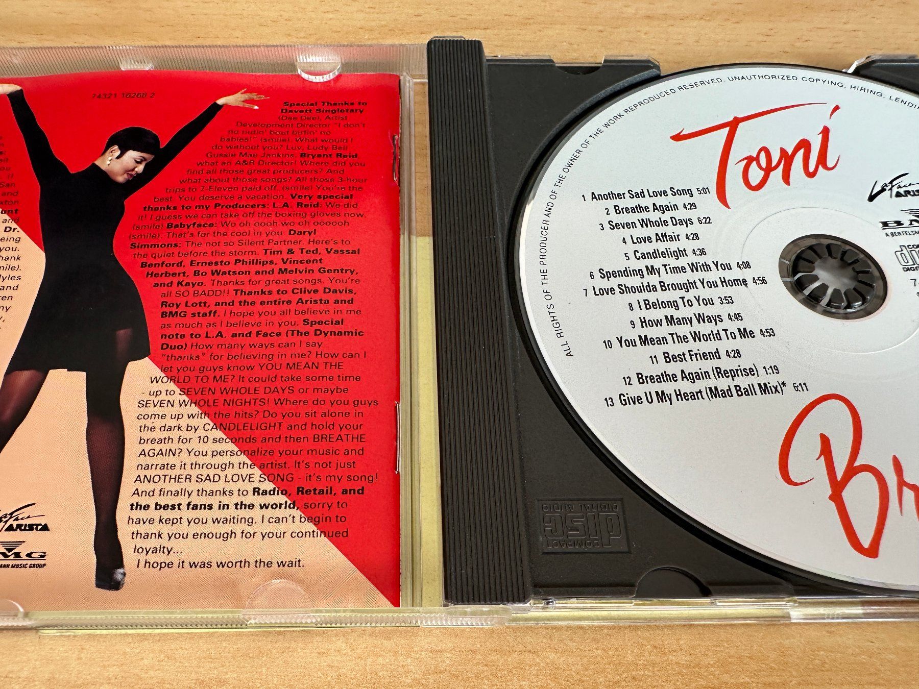 CD: Toni Braxton – Toni Braxton – Usato da Rikon im Tösstal venduto da Alpenmutz 2