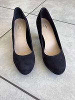 Elegante Pumps von 5th Avenue, Gr. 38, dunkelblau, Wildleder