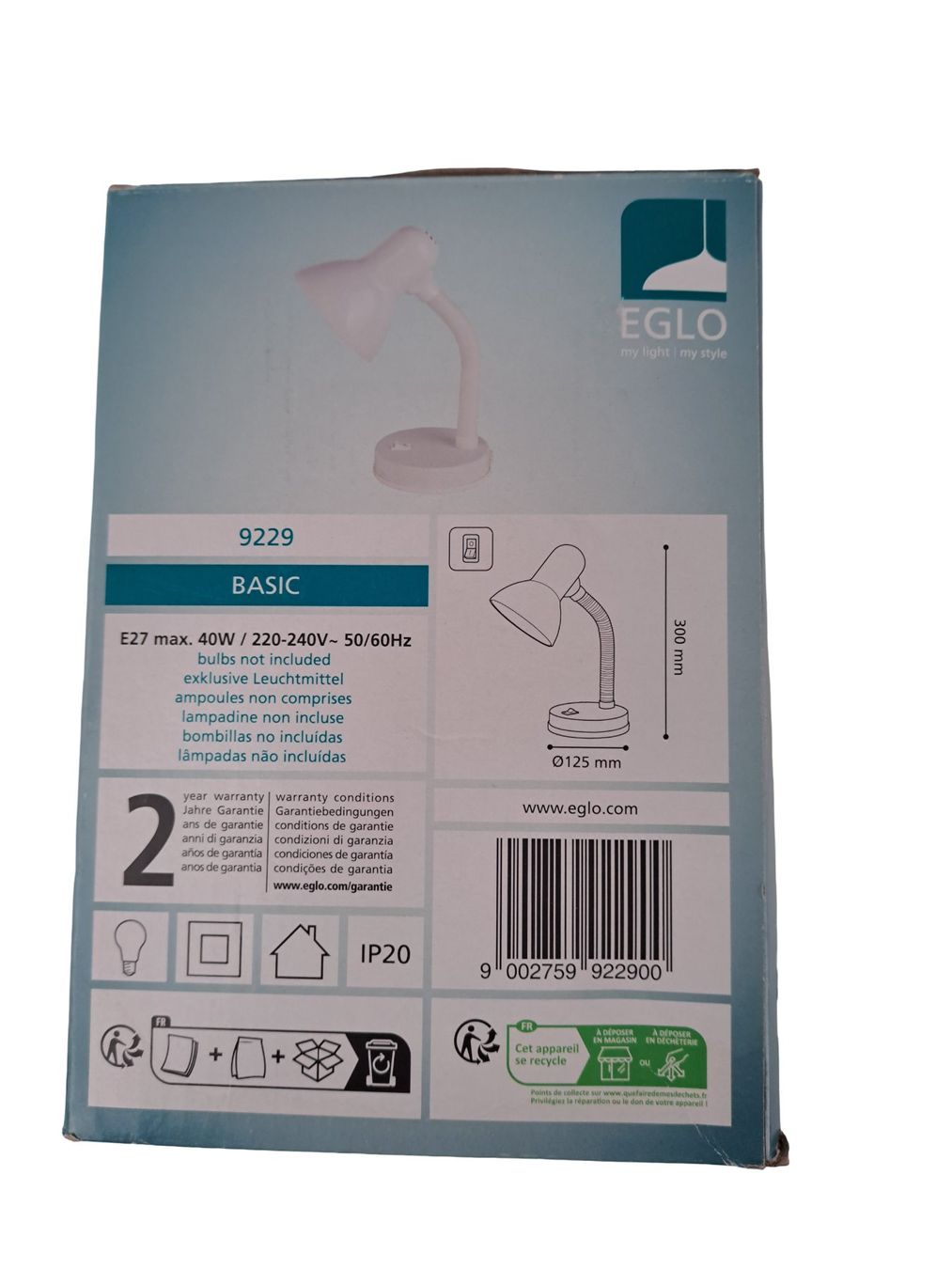 Eglo Lampes: EGLO Basic Tischlampe – Neuf (Voir description) à Männedorf par Restwert_Maennedorf 2