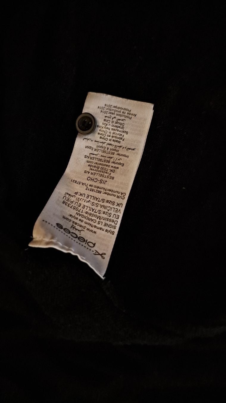 Pieces Giacche: Schwarze Strickjacke Pieces – Usato da Seengen venduto da ja6_65wp 4