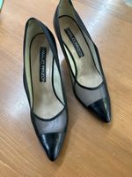 Maud Frizon Pumps schwarz Netz Leder Grösse 38 gebraucht