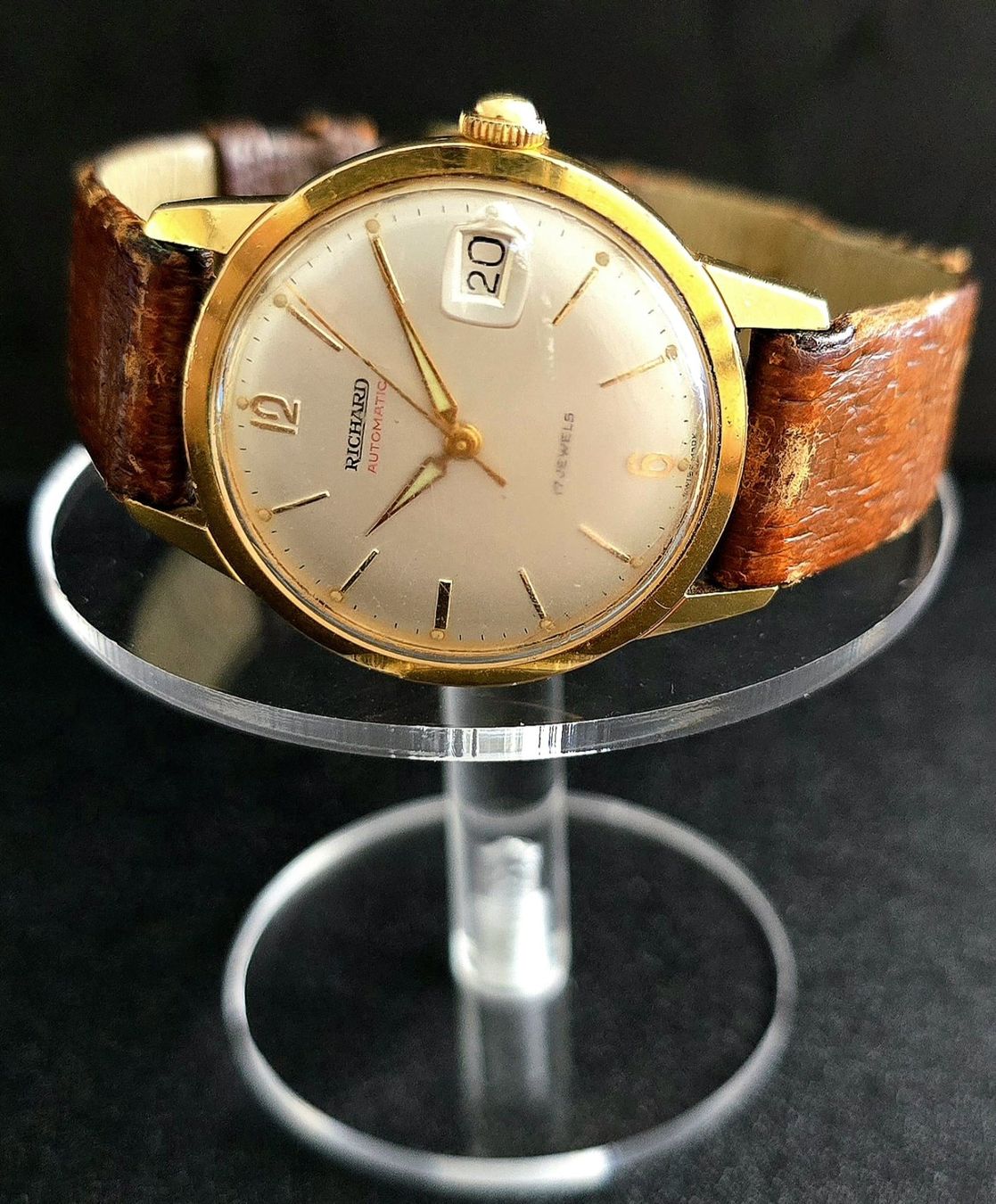 JeanRichard Orologi: VINTAGE RICHARD AUTOMATIC - DATE 17 JEWELS WATERPROOF – Usato da Neftenbach venduto da Taschen-Uhren 2