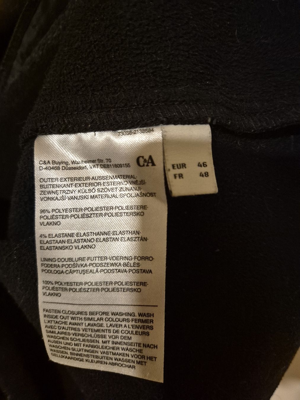C&A Giacche: C&A MAMA Softshell Umstandsjacke Schwarz Gr. 46 – Usato da Rotkreuz venduto da felixbucher01 3