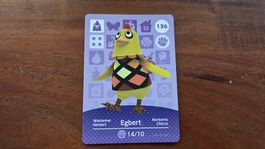 Animal Crossing amiibo Karte, Egbert / Waldemar, Nr. 136