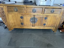 Antikes chinesisches Sideboard Credenza Longue